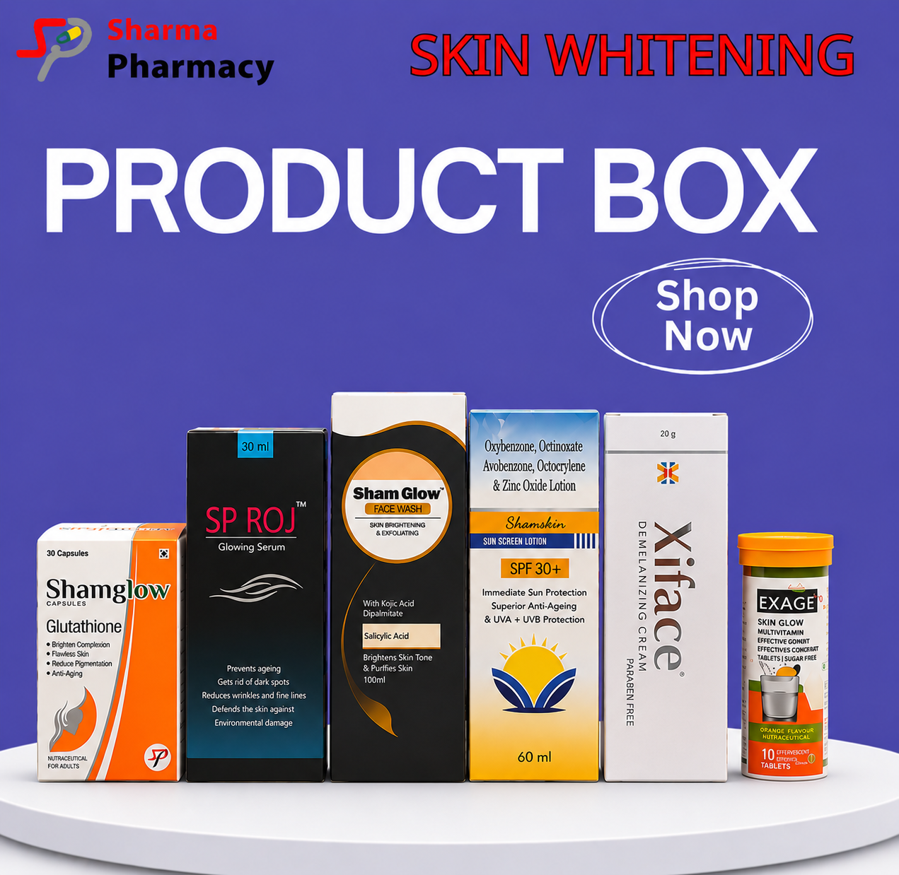 Skin whitening- Product Box