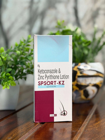 SPSORT-KZ Lotion (Ketoconazole & Zinc Pyrithione Lotion) – 100ml