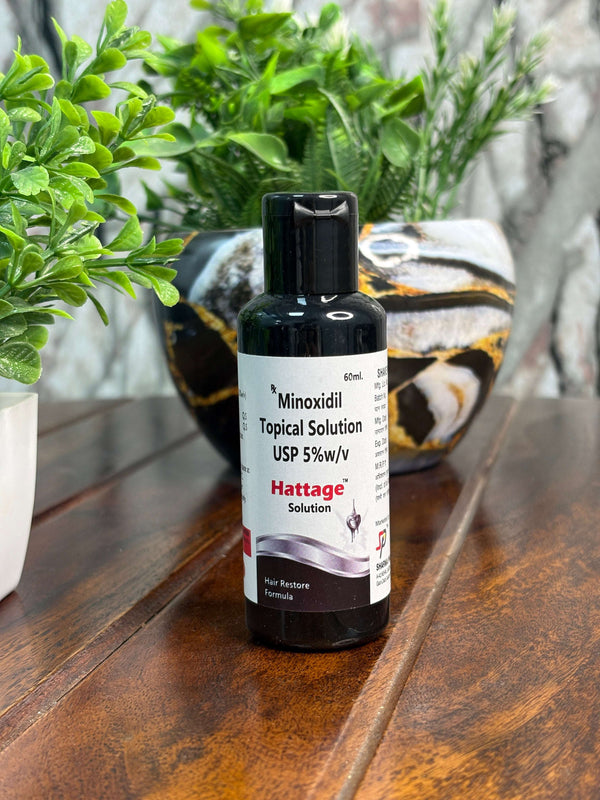 Hattage Minoxidil Topical Solution USP 5% w/v (60ml)