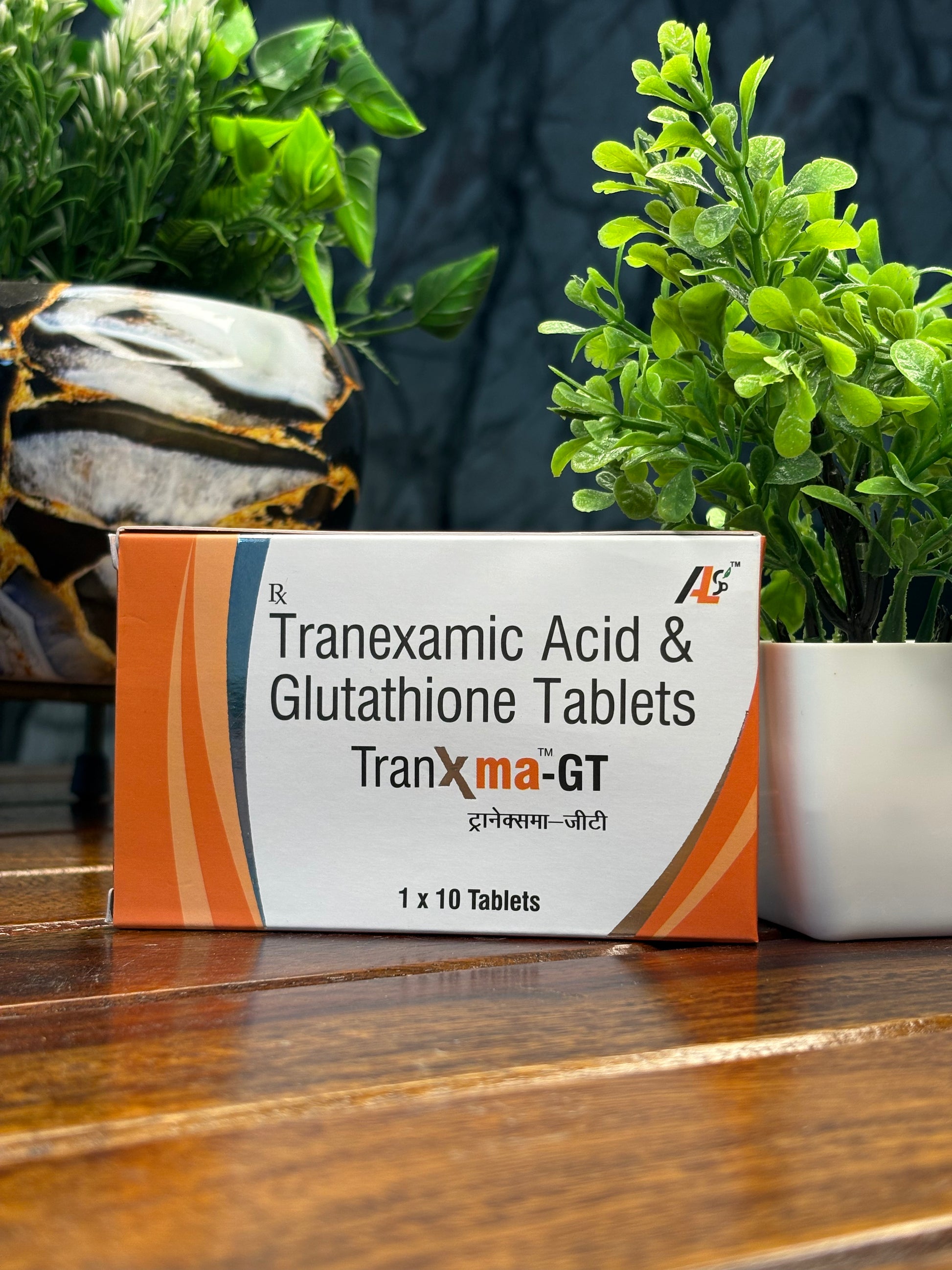 tranexamic acid and glutathione tablets uses for skin L-Glutathione Reduced Tranexamic Acid SR L-Ascorbic Acid -Steris Healthcare  Pvt Ltd, Mumbai main image 1